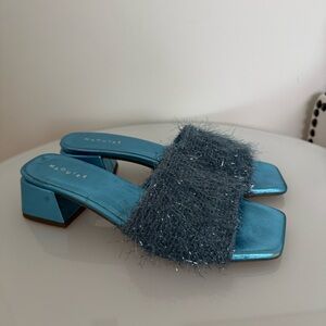 Maguire Blue Tinsel Merida Slide Sandals